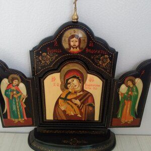 METEPA VINTAGE LACQUAR - MADONNA & CHILD WITH ANGELS